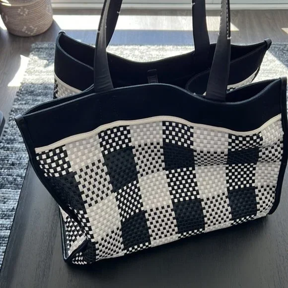 PROENZA SCHOULER Large Morris Woven Plaid Tote - Picture 4 of 9